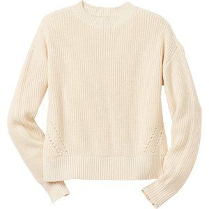 Heritage Shaker Stitch Sweater in Birch